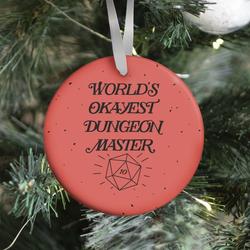 World's Okayest Dungeon Master Ornament Perfect And Unique Gifts For Family On Christmas Holiday