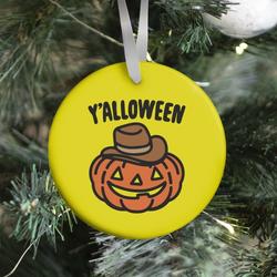 Y'alloween Halloween Country Parody Halloween Tote Bag Ornament Perfect And Unique Gifts For Family On Christmas