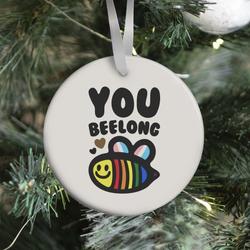 Movie Music You Beelong Gay Pride Ornament Perfect And Unique Gifts For Family On Christmas Holiday