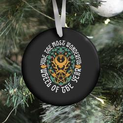 Yule, The Most Wonderful Wheel of The Year Ornament Perfect And Unique Gifts For Family On Christmas