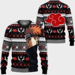 Pain Ugly Christmas Sweater Akatsuki Custom Anime Perfect And Unique Gifts For Adults Kids On Christmas