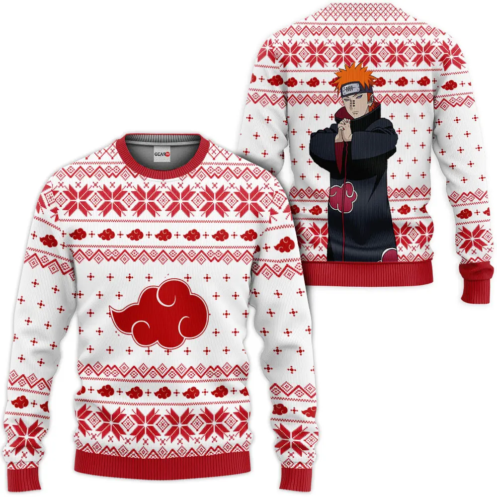 Pain Ugly Christmas Sweater Custom For Anime Fans VA0822 Perfect And Unique Gifts For Adults Kids On Christmas