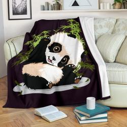 Animal Panda Premium Fleece Sherpa Blanket Perfect And Unique Gifts For Family On Christmas Holiday