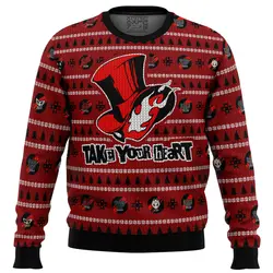 Persona 5 Take Your Heart Ugly Christmas Sweater Perfect And Unique Gifts For Adults Kids On Christmas