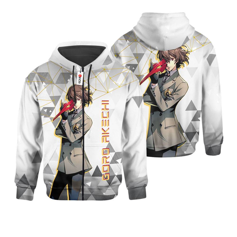 Anime Persona Goro Akechi Custom Gaming Hoodie Perfect And Unique Gifts For Otaku Anime Fans On Christmas