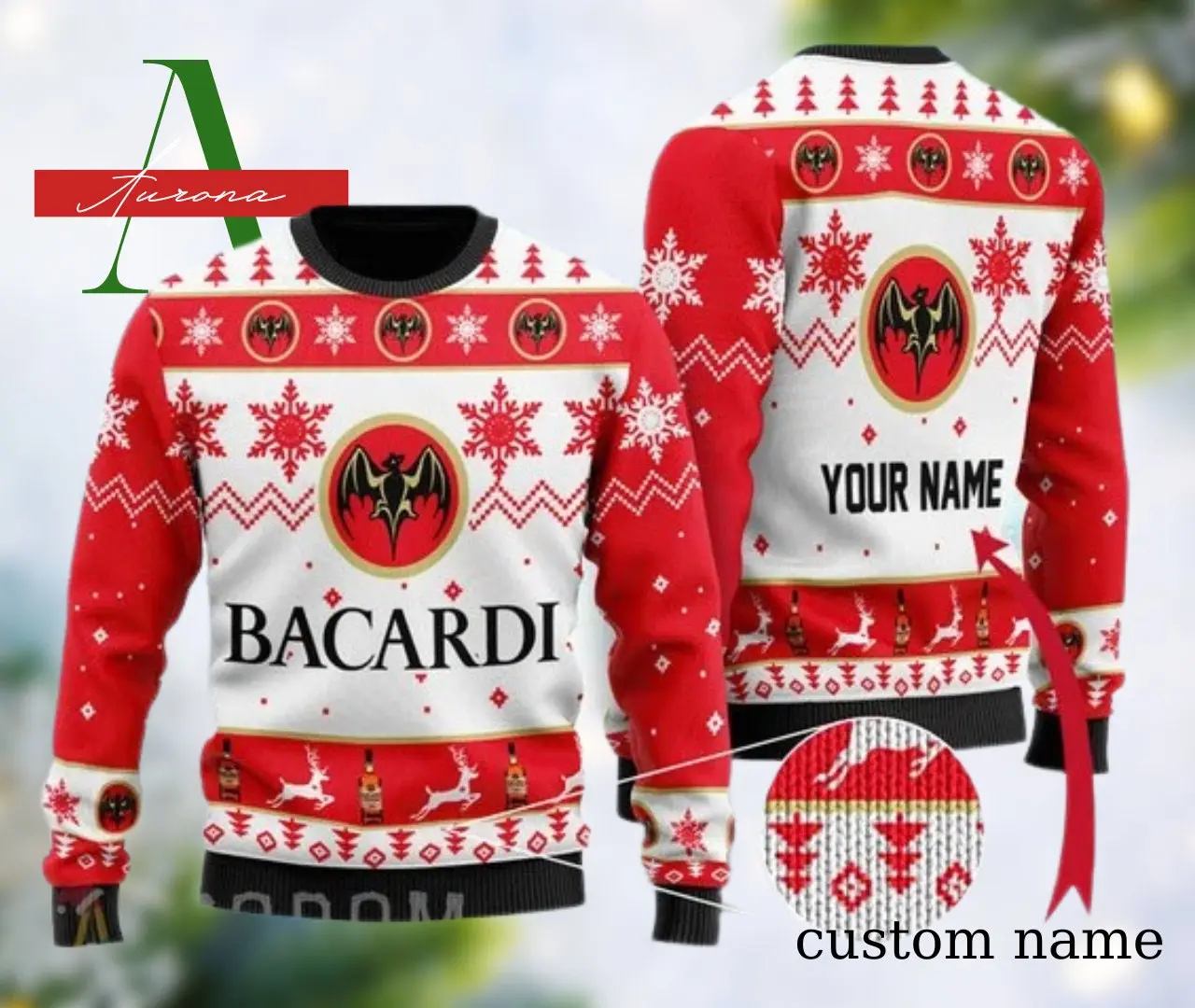 Personalized Bacardi Christmas Sweater Gift Perfect And Unique Gifts For Adults Kids On Christmas