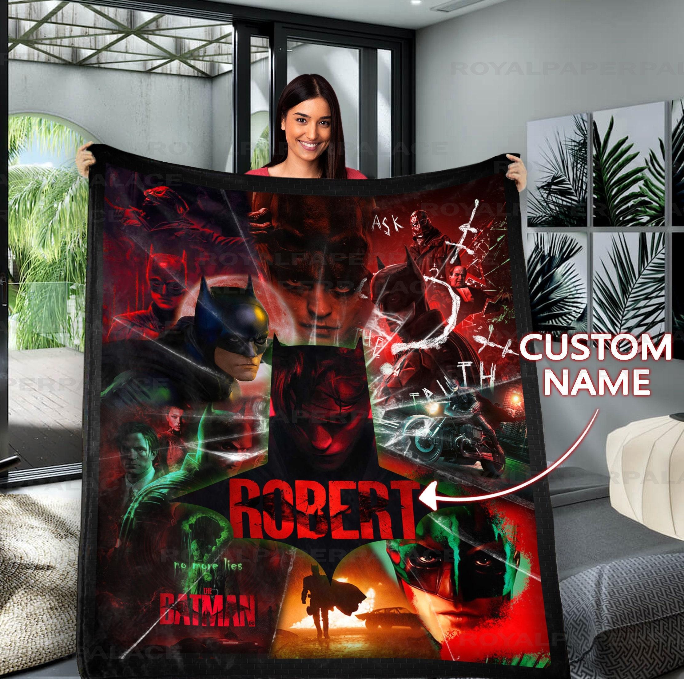 Movie Personalized Batman 2022 Super Hero Quilt Fleece Sherpa Blanket Perfect Gifts For Family On Christmas