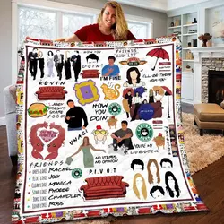 Movie Personalized Friends Movie Series Gifts Christmas Fleece Sherpa Blanket Perfect Gifts For Family On Christmas