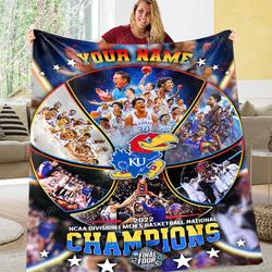NFL Personalized Kansas Wins 2022 NCAA Mens Basketball Championship Perfect Gifts For Family On Christmas