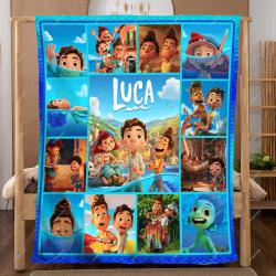 Music Personalized Large Luca Fleece Sherpa Blanket Disney Birthday Boy Gift Perfect Gifts For Family On Christmas
