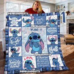 Anime Personalized Lilo And Stitch Sherpa Blanke Christmas Gifts For Kids Perfect Gifts For Family On Christmas