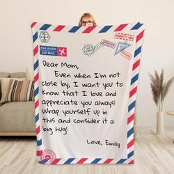 Anime Personalized Mom Mothers Day Fleece Sherpa Blanket Perfect And Unique Gifts For Family On Christmas