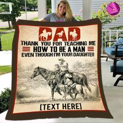 Movie Personalized Thank You For Teaching Me Fleece Sherpa Blanket Perfect Gifts For Family On Christmas
