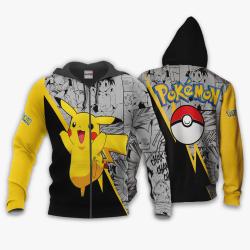 Anime Pikachu Hoodie Custom Anime Mix Manga Pokemon Perfect And Unique Gifts For Otaku Anime Fans On Christmas