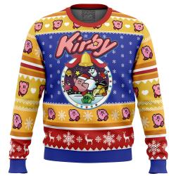 Pink Puff Christmas Kirby Ugly Christmas Sweater Perfect And Unique Gifts For Adults Kids On Christmas