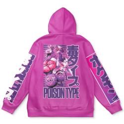 Anime Poison Type Pokemon Streetwear Hoodie Perfect And Unique Gifts For Otaku Anime Fans On Christmas