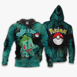 Anime Bulbasaur Hoodie Custom Anime Tie Dye Style Perfect And Unique Gifts For Otaku Anime Fans On Christmas
