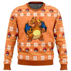 Pokemon Christmas Blaze Charizard Ugly Christmas Sweater Perfect And Unique Gifts For Adults Kids On Christmas