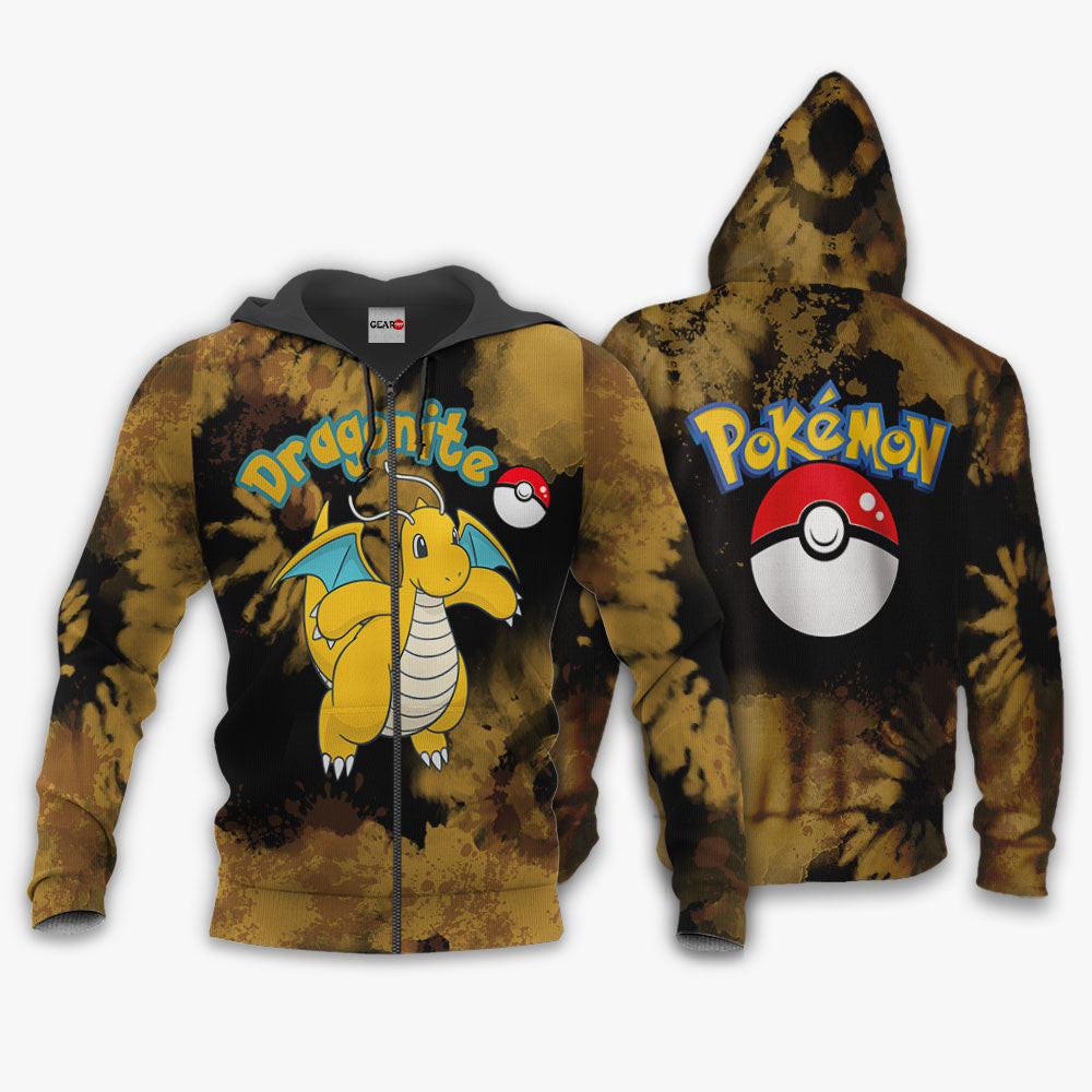 Anime Dragonite Hoodie Custom Anime Tie Dye Style Perfect And Unique Gifts For Otaku Anime Fans On Christmas