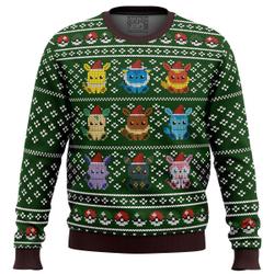 Pokemon Eevee Eeveelutions Ugly Christmas Sweater Perfect And Unique Gifts For Adults Kids On Christmas