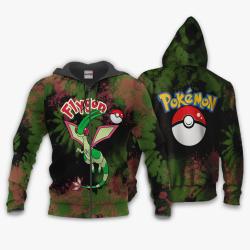 Anime Flygon Hoodie Custom Anime Tie Dye Style Perfect And Unique Gifts For Otaku Anime Fans On Christmas