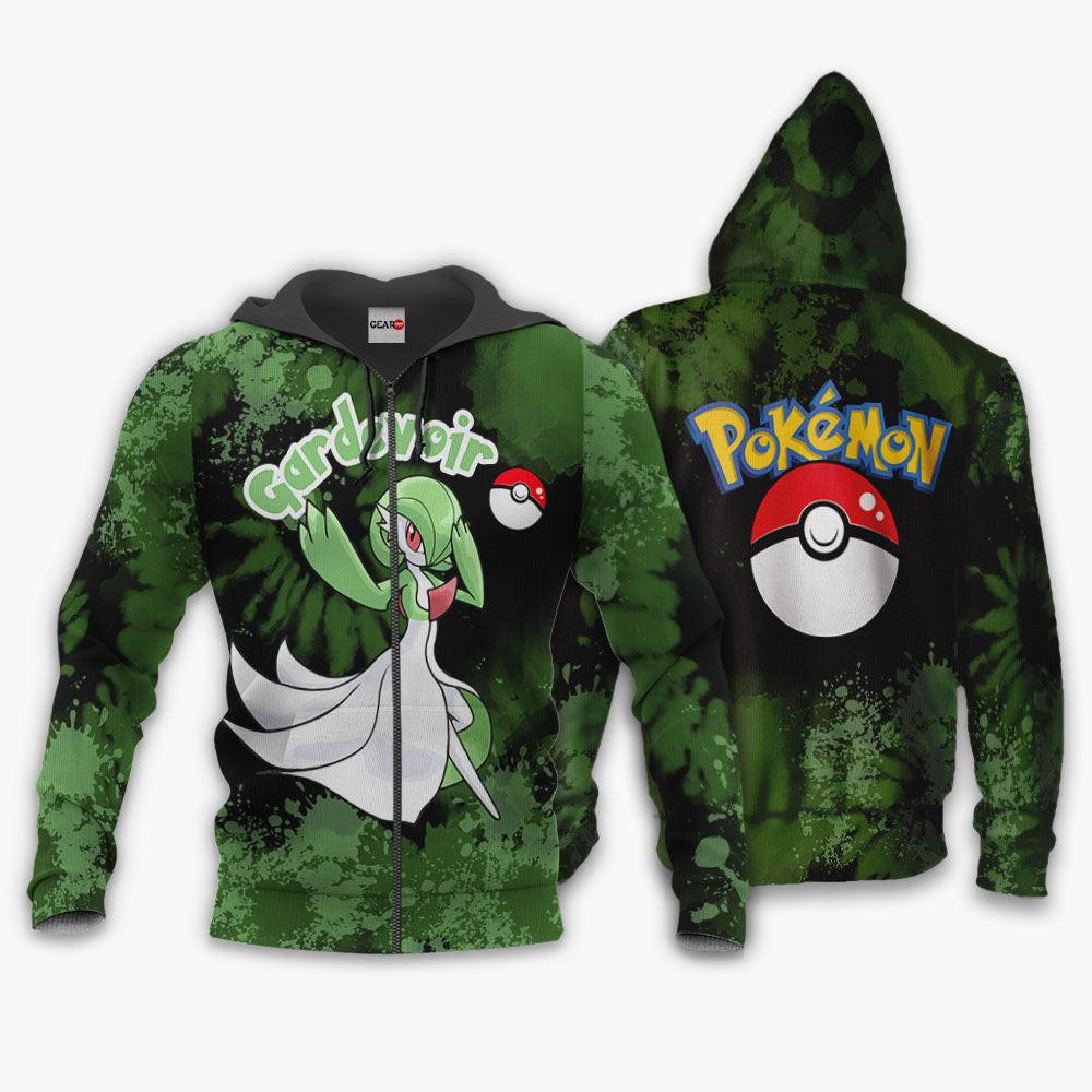 Anime Gardevoir Hoodie Custom Anime Tie Dye Style Perfect And Unique Gifts For Otaku Anime Fans On Christmas