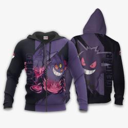 Anime Gengar Hoodie Custom Anime Merch Perfect And Unique Gifts For Otaku Anime Fans On Christmas