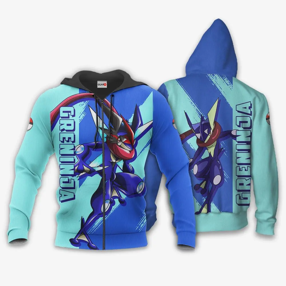 Anime Greninja Hoodie Custom Anime Shirts Perfect And Unique Gifts For Otaku Anime Fans On Christmas