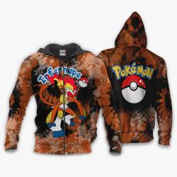 Anime Infernape Hoodie Custom Anime Tie Dye Style Perfect And Unique Gifts For Otaku Anime Fans On Christmas
