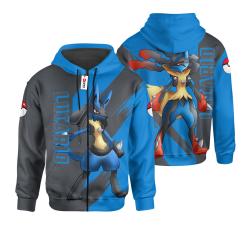 Anime Lucario mix Mega Evolved Anime Shirts Perfect And Unique Gifts For Otaku Anime Fans On Christmas
