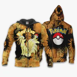 Anime Ninetales Hoodie Custom Anime Tie Dye Style Perfect And Unique Gifts For Otaku Anime Fans On Christmas