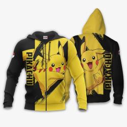 Anime Pikachu Hoodie Shirt Anime Zip Jacket Perfect And Unique Gifts For Otaku Anime Fans On Christmas