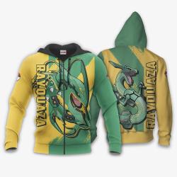 Anime Rayquaza Hoodie Shirt Anime Zip Jacket Perfect And Unique Gifts For Otaku Anime Fans On Christmas