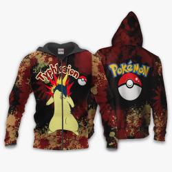 Anime Typhlosion Hoodie Custom Anime Tie Dye Style Perfect And Unique Gifts For Otaku Anime Fans On Christmas