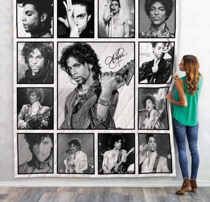Music Prince Rogers Nelson Artist Singer Music Celebrity Quilt Fleece Sherpa Blanket Perfect Gifts For Family On Christmas
