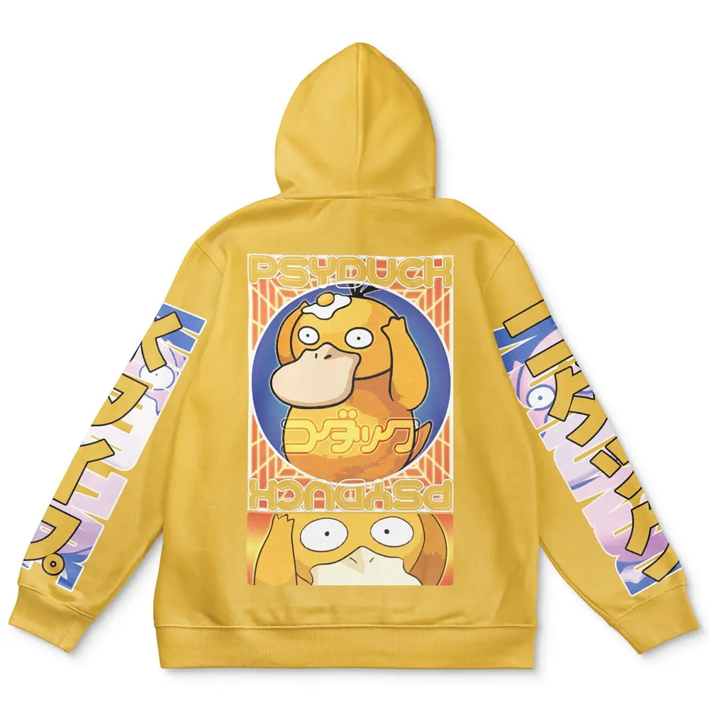Anime Psyduck Pokemon Streetwear Hoodie Perfect And Unique Gifts For Otaku Anime Fans On Christmas