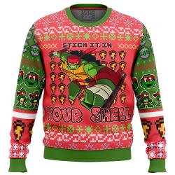 Raphael Rise of the Teenage Mutant Ninja Turtles Ugly Christmas Sweater Perfect And Unique Gifts For Adults Kids On Christmas