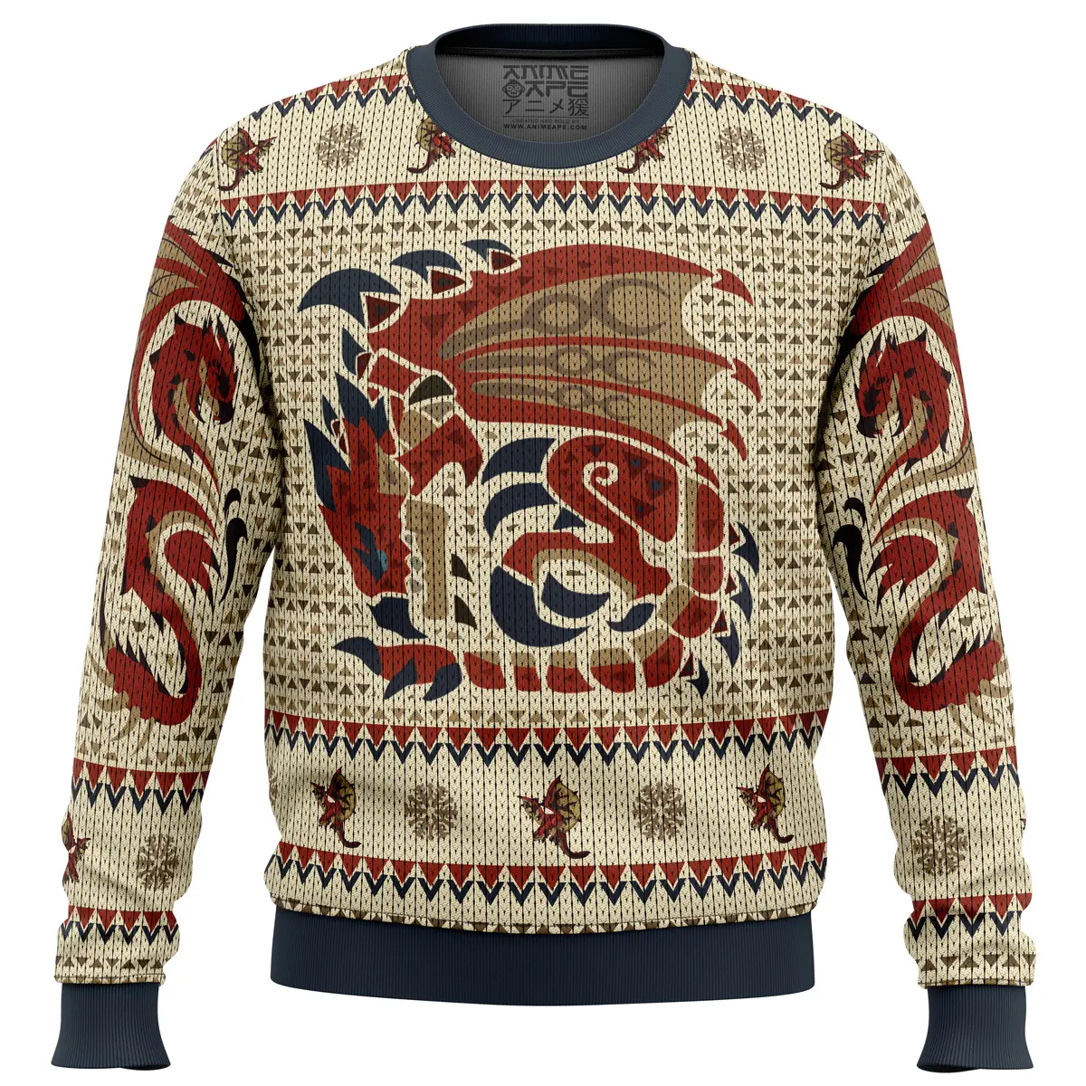 Rathalos Monster Hunter Ugly Christmas Sweater Perfect And Unique Gifts For Adults Kids On Christmas