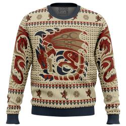 Rathalos Monster Hunter Ugly Christmas Sweater Perfect And Unique Gifts For Adults Kids On Christmas