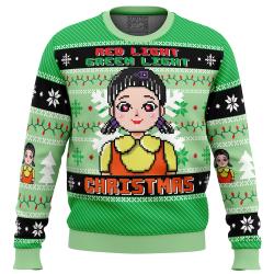Red & Green Light Squid Game Ugly Christmas Sweater Perfect And Unique Gifts For Adults Kids On Christmas