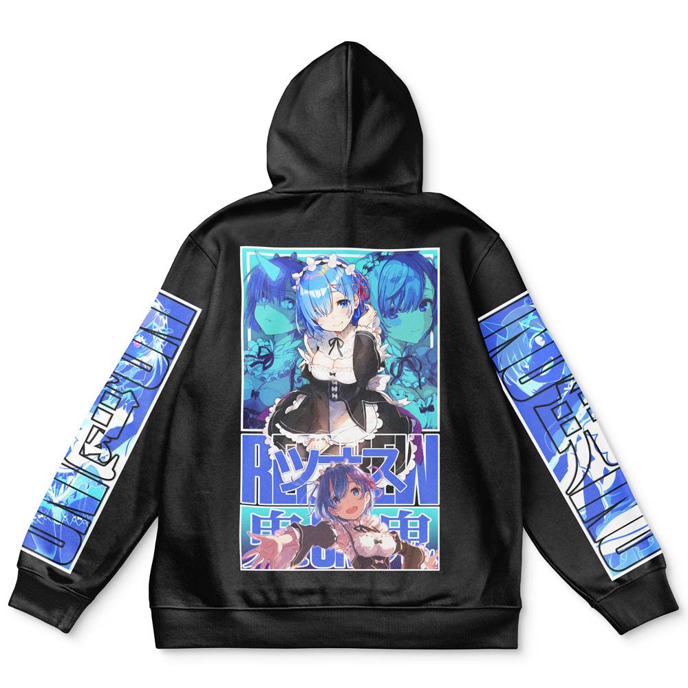 Anime Rem Re: Zero Streetwear Hoodie Perfect And Unique Gifts For Otaku Anime Fans On Christmas