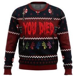 Resident Evil You Died Ugly Christmas Sweater Perfect And Unique Gifts For Adults Kids On Christmas