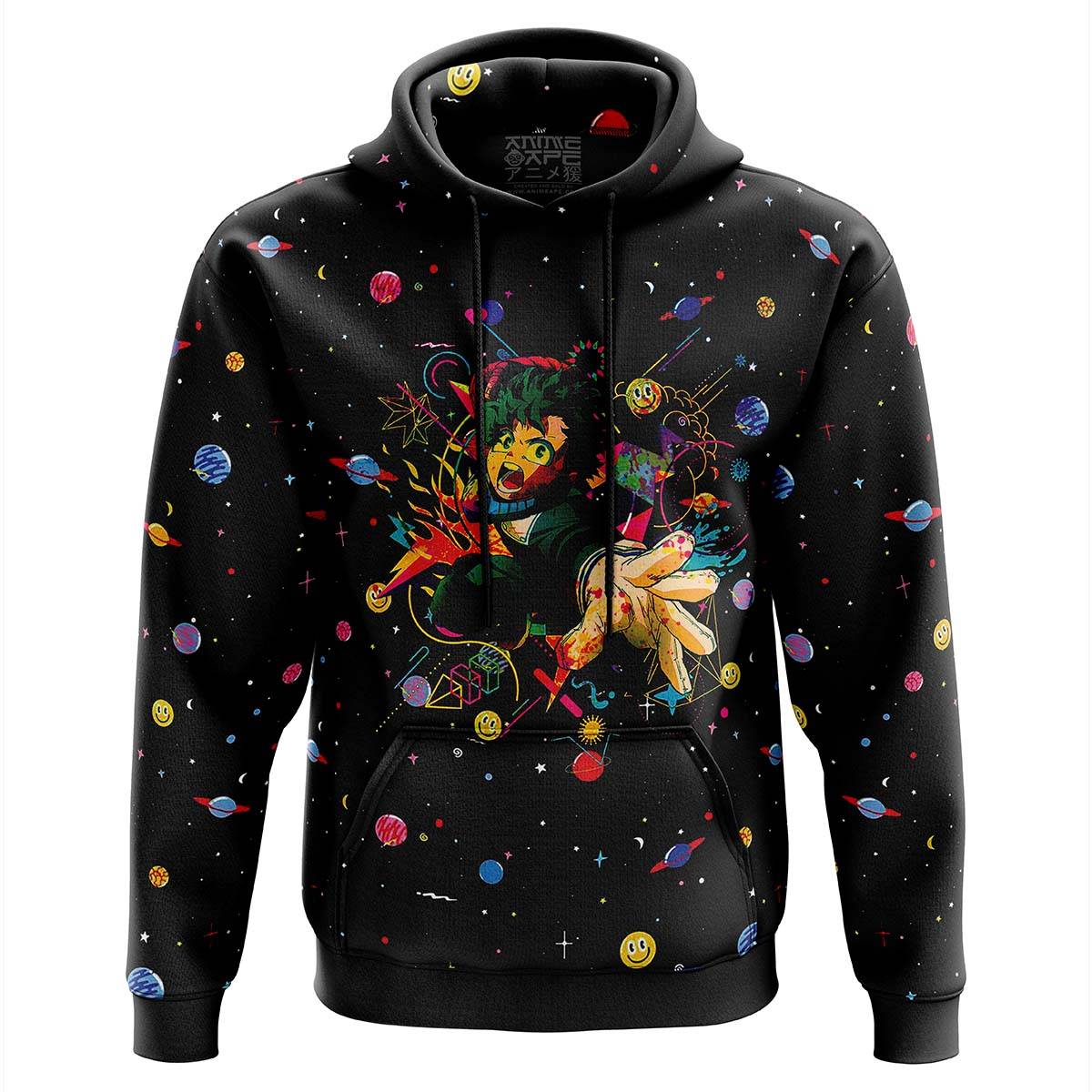 Anime Retro Universe Deku My Hero Academia Hoodie Perfect And Unique Gifts For Otaku Anime Fans On Christmas