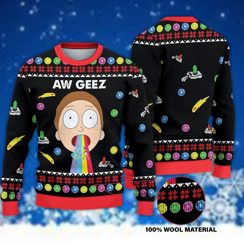 Rick And Morty Christmas Ugly Sweater Perfect And Unique Gifts For Adults Kids On Christmas