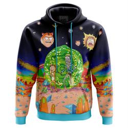 Anime Rick and Morty Tiger King Hoodie Perfect And Unique Gifts For Otaku Anime Fans On Christmas