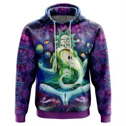 Anime Rick and Morty Trippy Cosmic Rick Hoodie Perfect And Unique Gifts For Otaku Anime Fans On Christmas