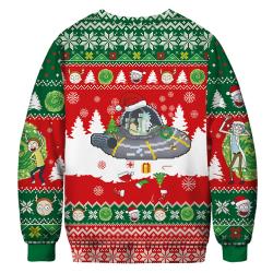 Rick And Morty UFO Christmas Ugly Sweater Perfect And Unique Gifts For Adults Kids On Christmas