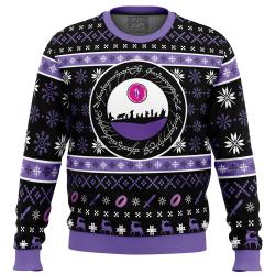 Ring Language Lord of the Ring Ugly Christmas Sweater Perfect And Unique Gifts For Adults Kids On Christmas