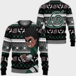 Rock Lee Ugly Christmas Sweater Custom Anime Perfect And Unique Gifts For Adults Kids On Christmas
