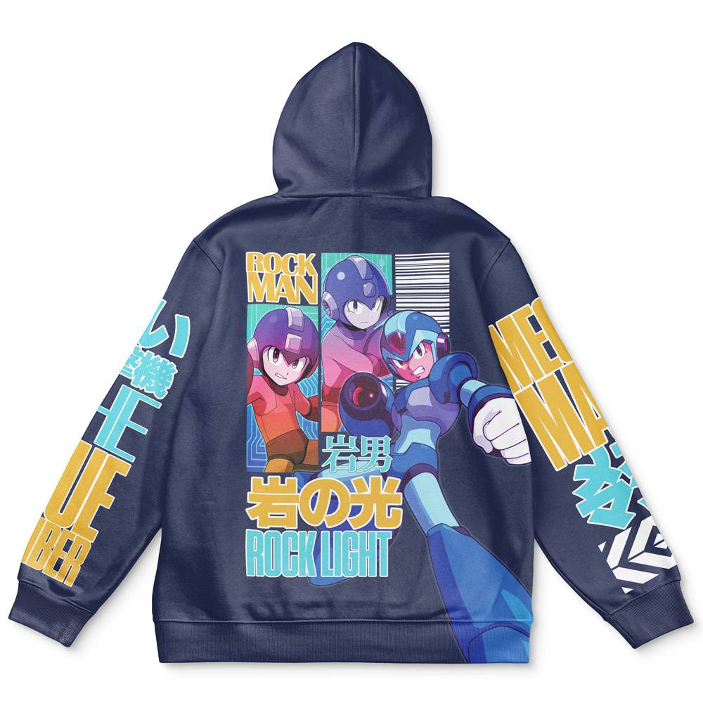 Anime Rock Man Mega Man Streetwear Hoodie Perfect And Unique Gifts For Otaku Anime Fans On Christmas
